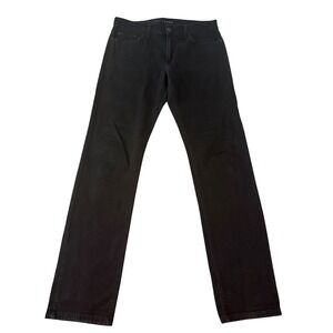 Mott & Bow Jay Slim Fit Black Jeans W31 L32 Cotton Stretch Italian Denim Pants